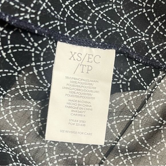 Cabi Blue Sleeveless Top Size XS - Picture 3 of 3